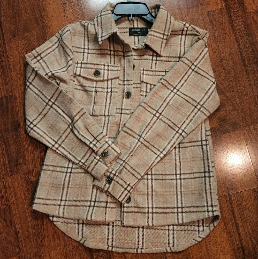 Mink Pink Button Down Flannel